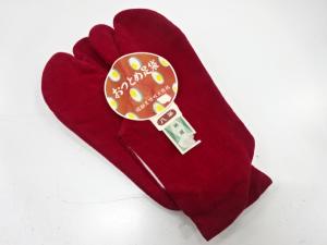 アンティーク　福助　ビロード足袋(19.5センチ・2枚コハゼ)